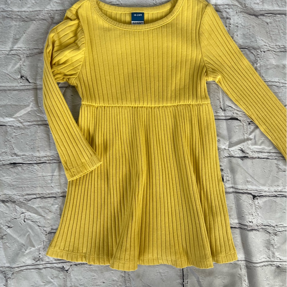 Old navy girl long sleeve dress 18-24m